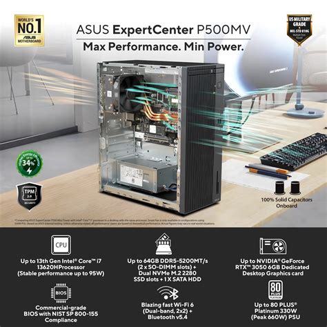 ASUS Expertcenter Ess|P500MV-I78512B0X|I7-13620H|DDR5 8GB|512GB SSD|WIN11Pro|3OSS